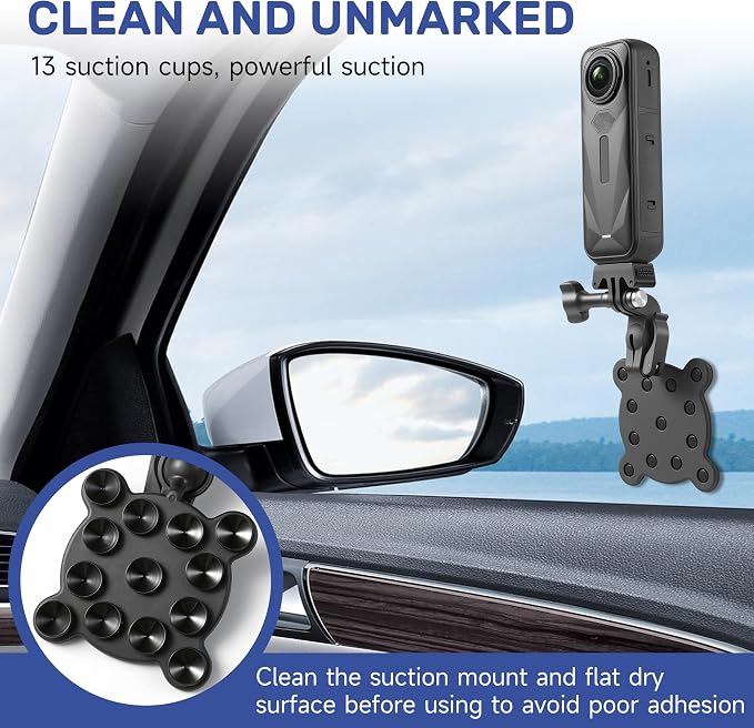 Swimming Pool Mount for Insta360 X5 X4 Air ACE PRO 2 Action Camera Suction Cup - Image 6