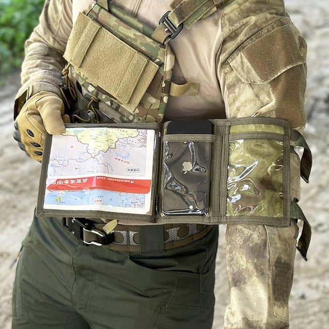Tactical Arm Sleeve Map Pouch Case Documets Holder Wrist Case Wrist Map Holder - Image 8