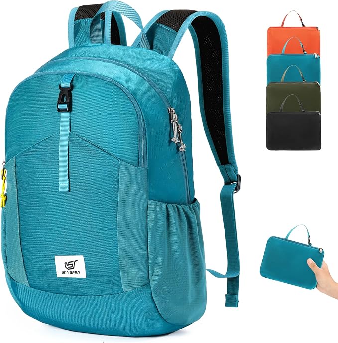 SKYSPER Small Hiking Backpack for Men Women 20L RFID Packable Daypack by SKYSPER