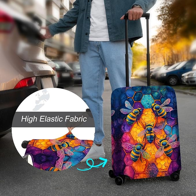 Luggage Cover Protector for 30-32 Inch Suitcases, TSA Approved Elastic Travel - Image 4