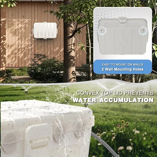 Flemoon Large Outdoor Electrical Box, IP54 Waterproof Outdoor Extension Cord - Image 5