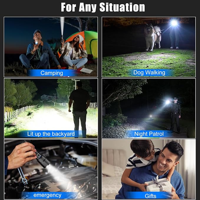 Goreit Super Bright LED Flashlight - 30W Output - Image 10