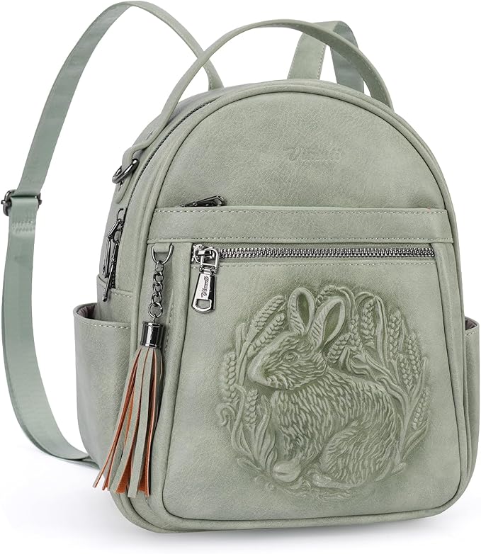 Mini Backpack Purse for Women, Embossed Leather Small Backpack Fashion Travel by BestSeller
