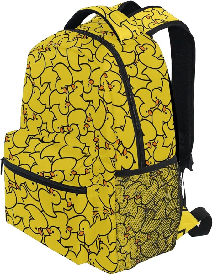 Wamika Yellow Ducks Backpack Farm Cartoon Animals School Backpacks Preschool - Image 4