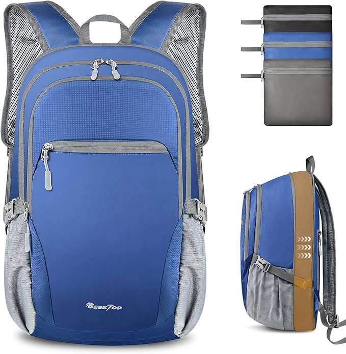 Seektop Lightweight Packable Hiking Backpack Waterproof Expandable 20L-28L by SeektopSports