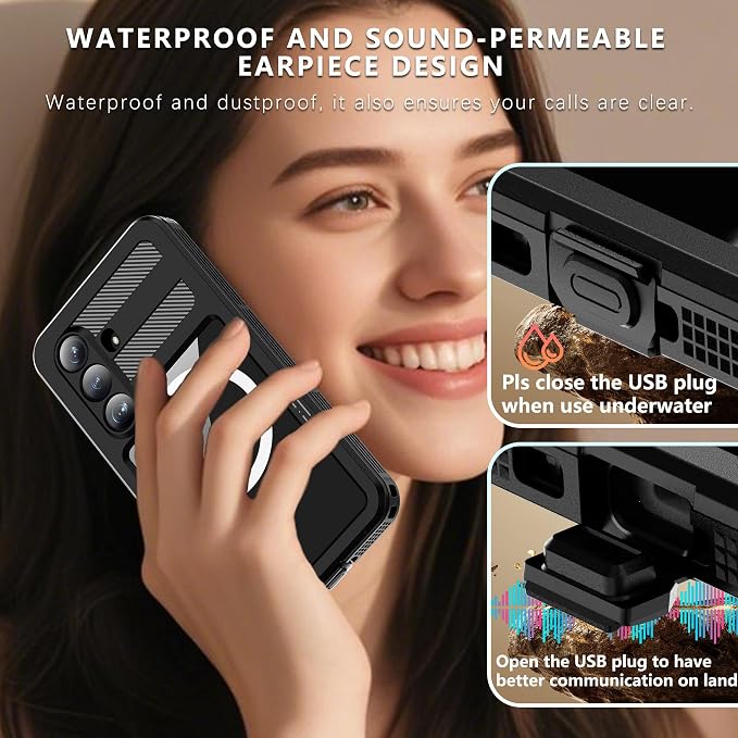 Hllhunkhe for Samsung Galaxy S26 Case, Rugged Full Body Underwater Protective - Image 7