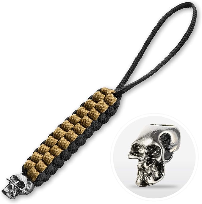 M-Tac Skull Knife Lanyard with Bead – Paracord Lanyard by M-Tac