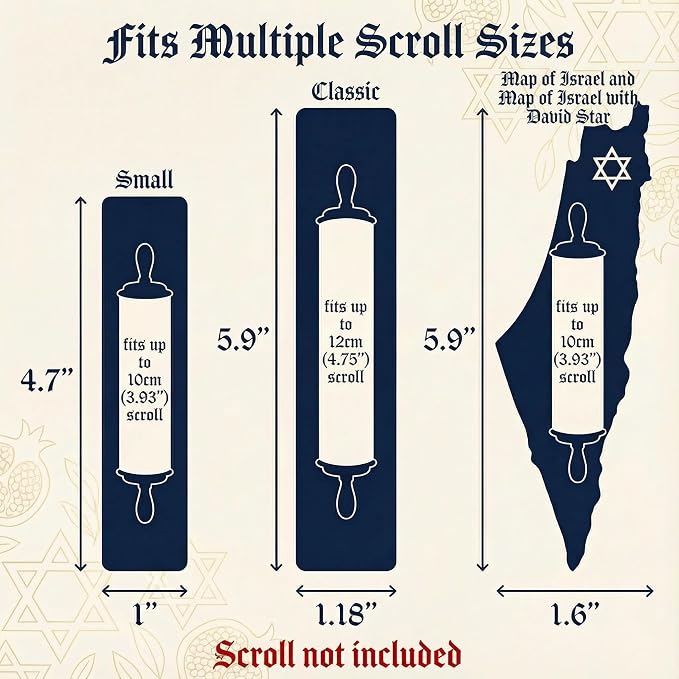 Genesis Mezuzah for Door – Modern Acrylic Mezuzah Case Without Kosher Scroll – - Image 4