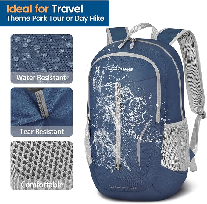 ZOMAKE Ultra Lightweight Packable Backpack 25L - Image 4
