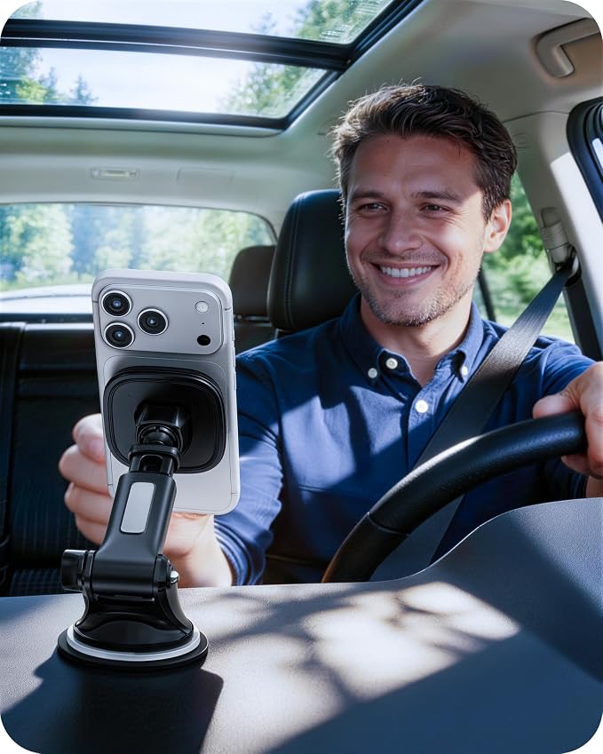 APPS2Car for MagSafe Car Mount, Dashboard & Windshield Suction Cup Holder - Image 2