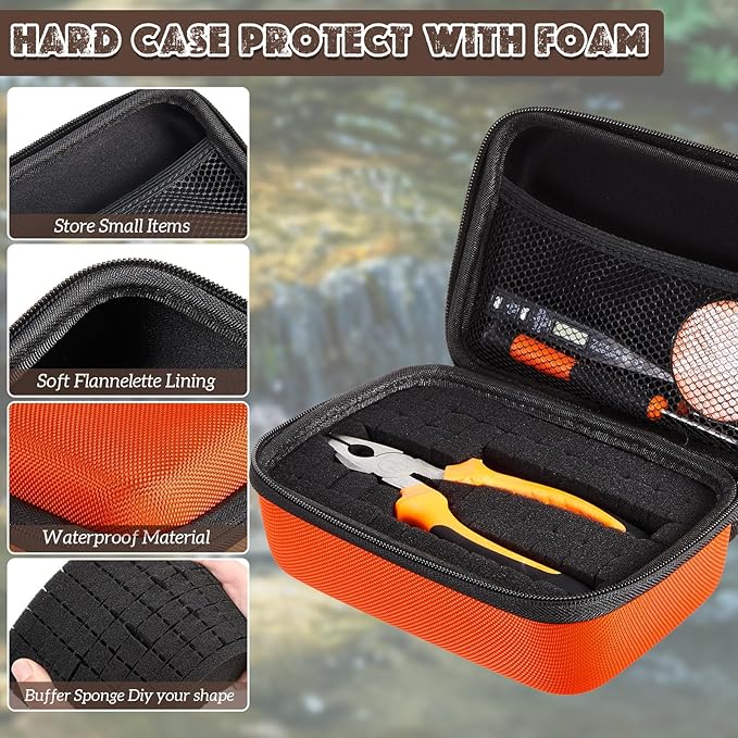 Relaxweex EVA Hard Case with Customizable Foam 11 x 7.8 x 4.3 Inch Protective - Image 3