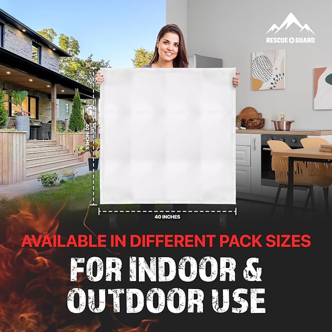 Fire Blanket 4 Pack 40”x40” - Image 6