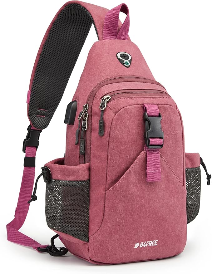 G4Free Canvas Sling Bag Crossbody Backpack by G4Free