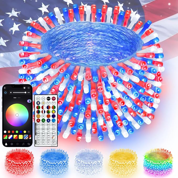 Smart Color Changing 4th of July Lights by SANJICHA