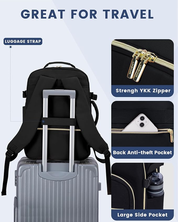 LOVEVOOK Travel Backpack for Women & Men 40L, Airline Approved Carry On - Image 8