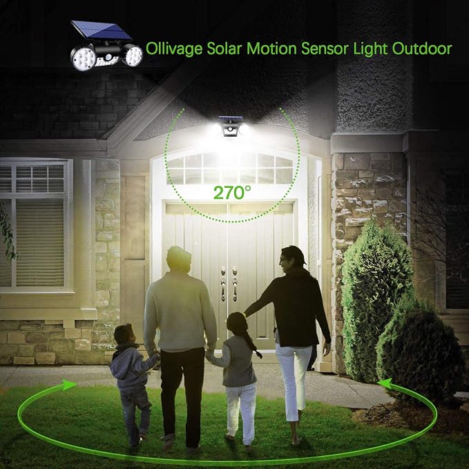 Solar Lights Outdoor, 30 LED Solar Security Lights - Image 2