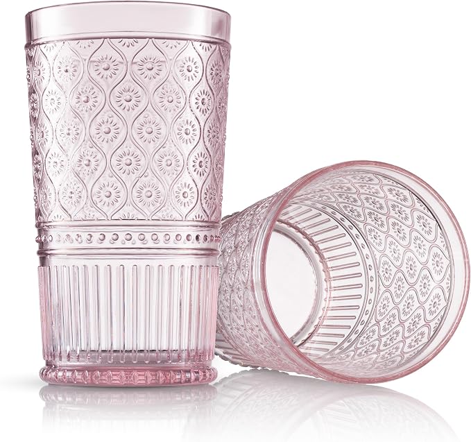 Godinger Highball Drinking Glasses, Acrylic Drinking Glasses Set, Elegant Tall - Image 3