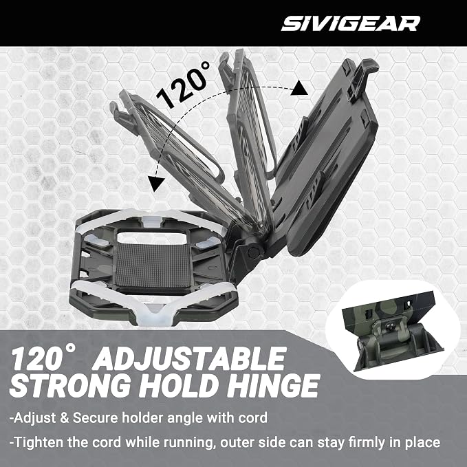 Tactical Molle Phone Holder for Plate Carrier Vest, Quick Release & Adjustable - Image 3