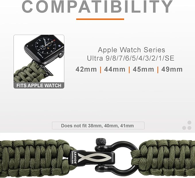 Savior Survival Gear Paracord Watch Band - Image 3