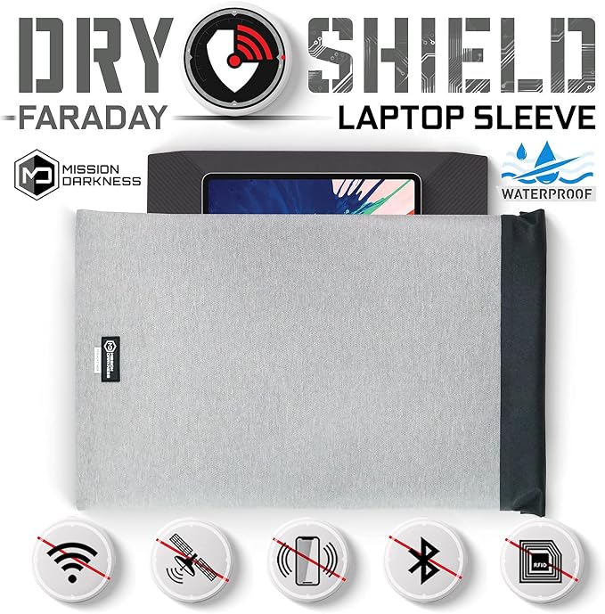 Mission Darkness Dry Shield Faraday Laptop Sleeve // Slim Waterproof Bag - Image 2