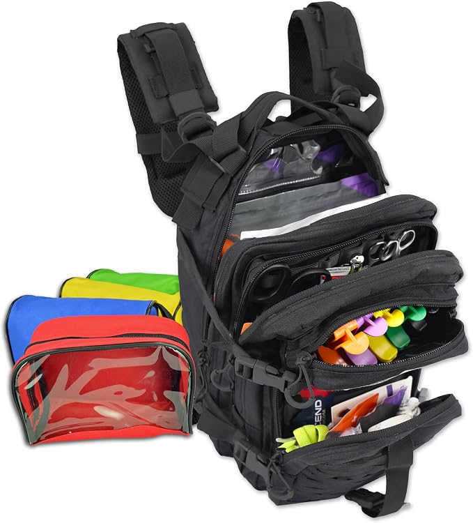 Lightning X Stocked EMS/EMT Trauma & Bleeding First Aid Responder Medical by LightningXProducts