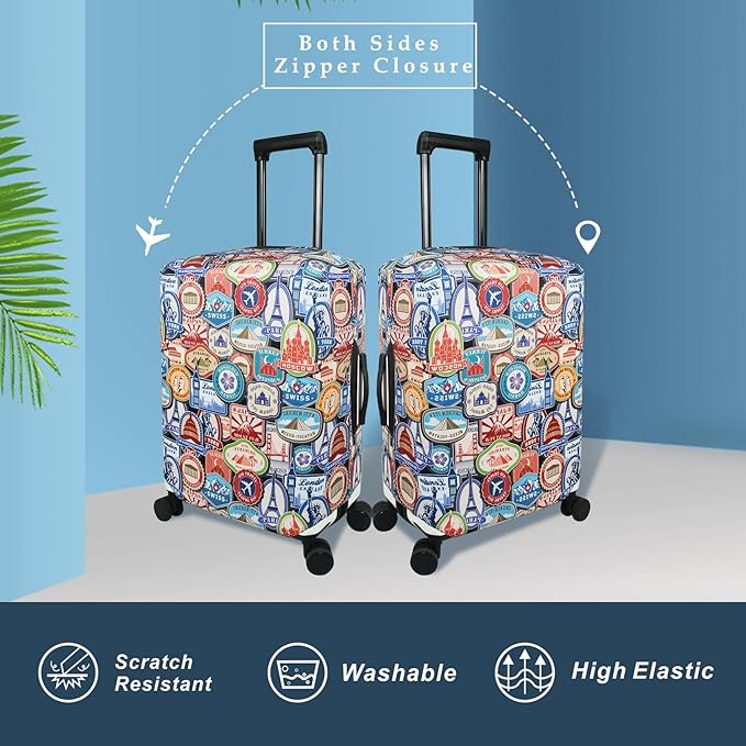 Explore Land Travel Luggage Cover Suitcase Protector Fits 31-32 Inch Case - Image 2