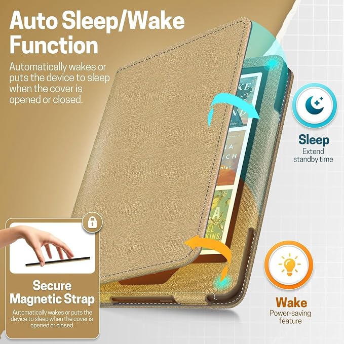 TNP Stand Case with Strap for Kindle Paperwhite 12th Gen 2024 / Kindle - Image 4