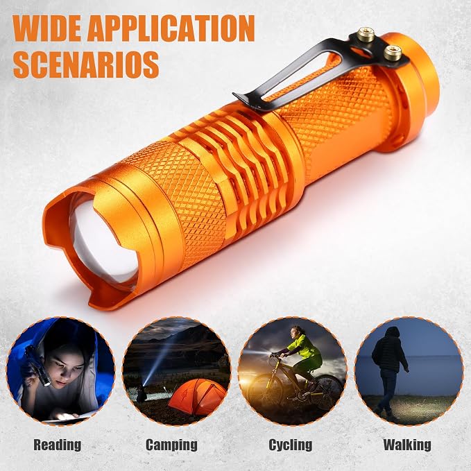 Fumete 20 Pieces LED Flashlight Mini 3 Mode Tactical Torch Small Water - Image 7