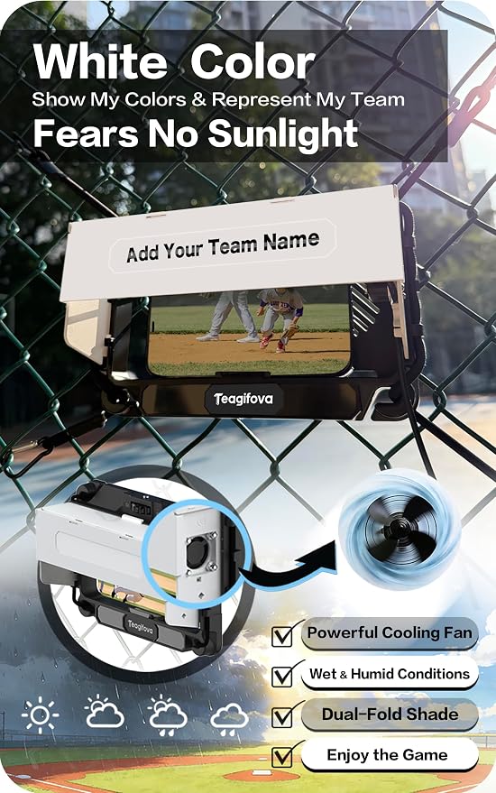 Phone Fence Mount with Shade & Cooling Fan - Image 2