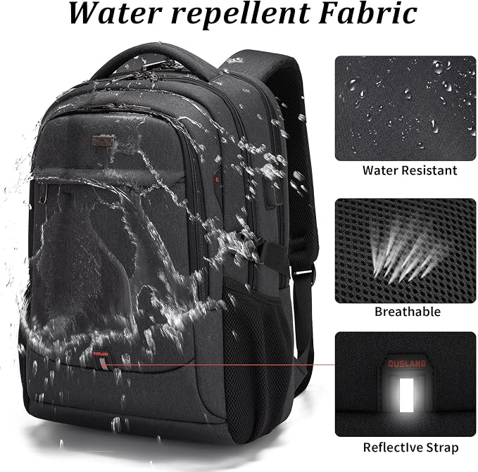 DUSLANG 17 Inch Laptop Backpack - Image 4