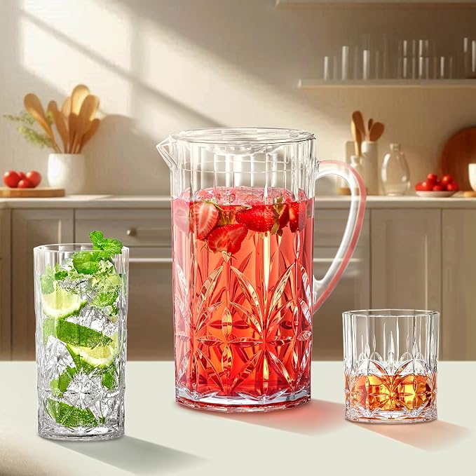 Amazing Abby - Whitney - 14-Ounce Plastic Whiskey Glasses, Plastic Wine Glasses - Image 2