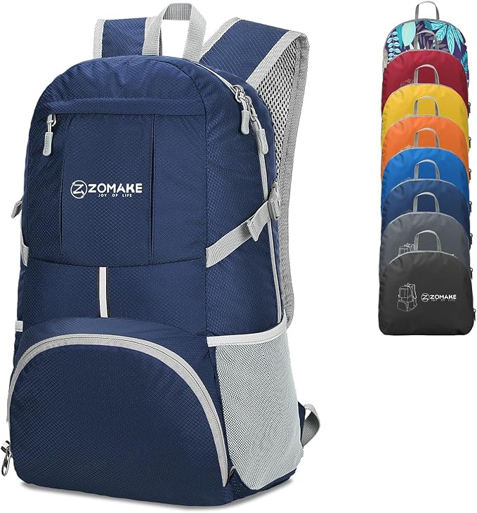 ZOMAKE Lightweight Packable Backpack 35L, Light Foldable Backpacks Water by ZOMAKE