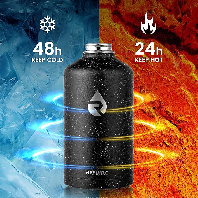 RAYMYLO 128oz Insulated Water Bottle, Triple Wall Vacuum Stainless Steel Water - Image 3