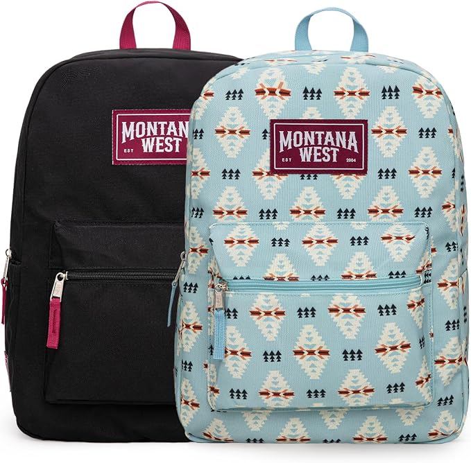 Montana West Backpack for Women Men 2 PCS Lightweight College Bookbags Casual by THEOFFICIALMONTANAWEST