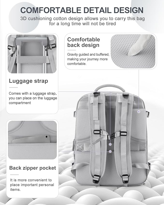 coowoz Large Travel Backpack Carry On - Image 5