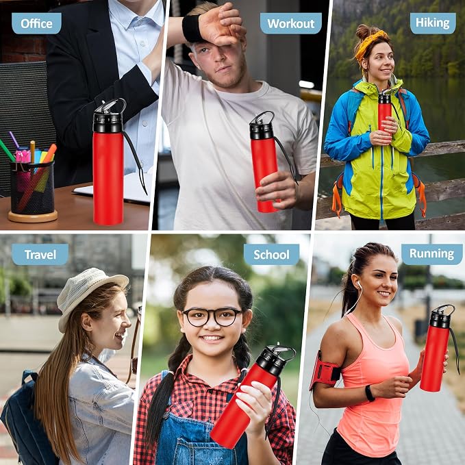 Collapsible Water Bottles 20oz, Odorless BPA-Free Silicone, Leak-Proof Foldable - Image 6