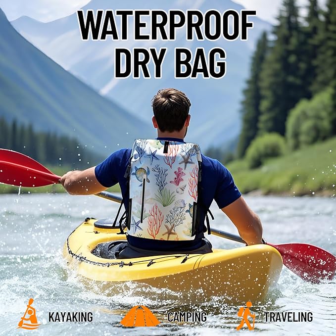 Dry Bag Waterproof for Women Men, 5L Roll Top Lightweight Dry Storage and - Image 7