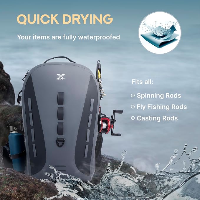 Xelfly Waterproof Fishing Backpack G2 - Image 7