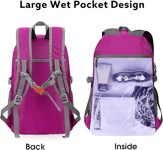 G4Free 40L Lightweight Packable Hiking Backpack, Waterproof Travel Daypack - Image 2