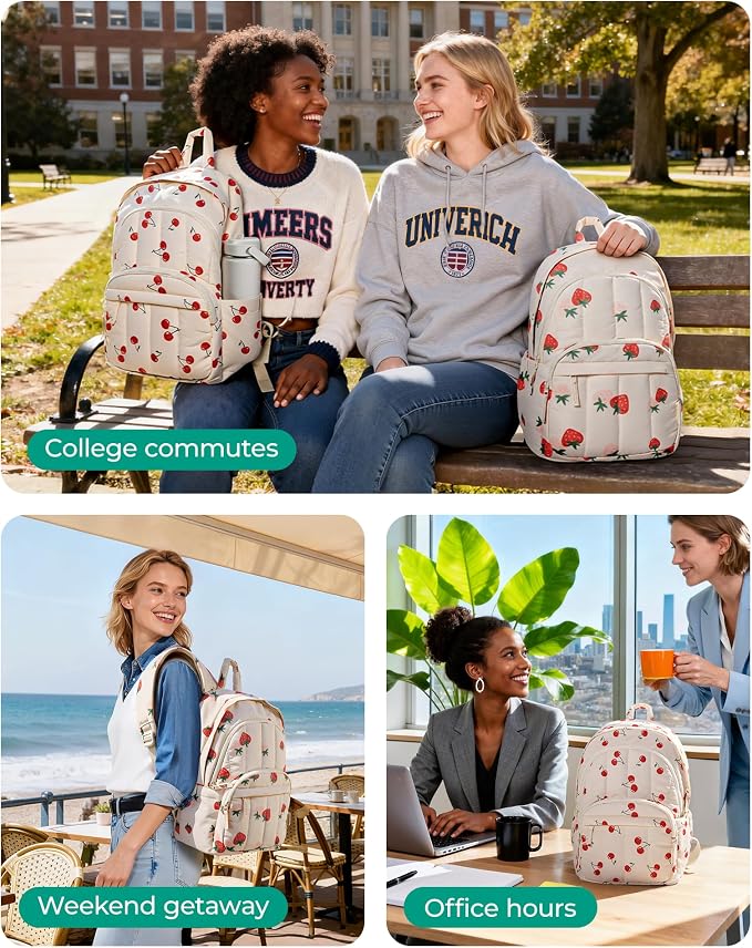 BAGSMART Womens Backpack Small Travel Laptop Backpack - Image 2
