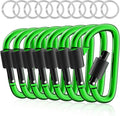 sprookber 3" Locking Carabiners | Keychain Carbineers D Ring Key Clip Spring by Sprookber