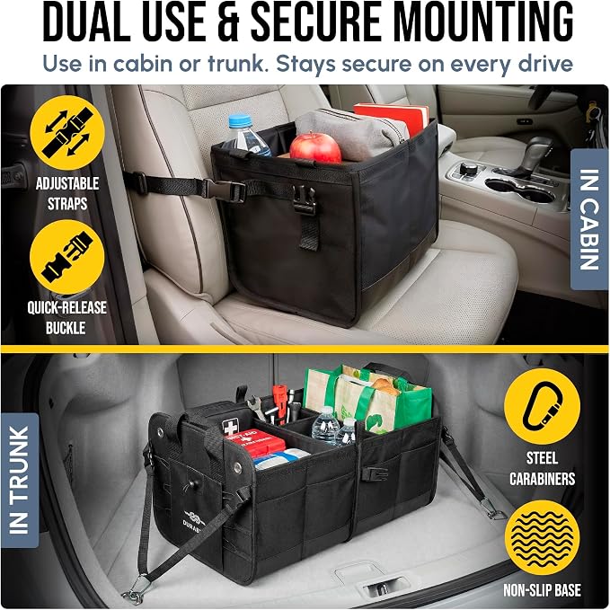 Trunk Organizer 5-Section Modular XL Car Storage System – Extra Large Cargo - Image 5
