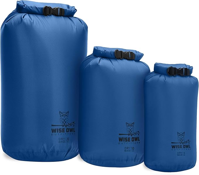 Wise Owl Outfitters Waterproof Dry Bag 3-Pack – Lightweight & Airtight by WiseOwlOutfitters