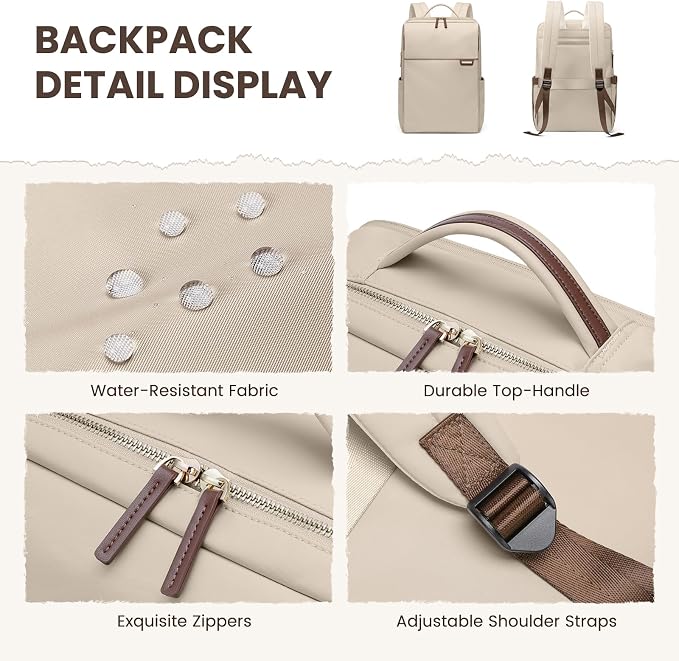 Laptop Backpack for Women, Work Business Traval Computer Backpacks - Image 5