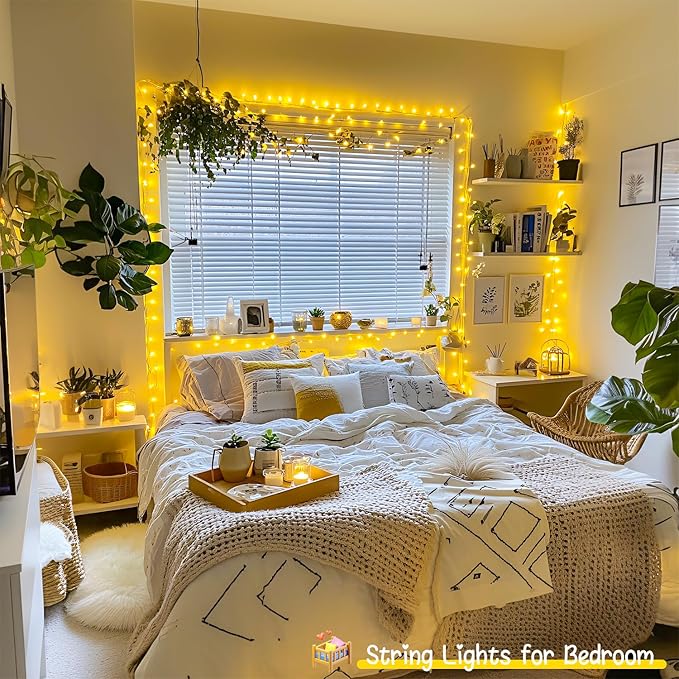 JMEXSUSS 33ft 100 LED Warm White String Lights - Image 6
