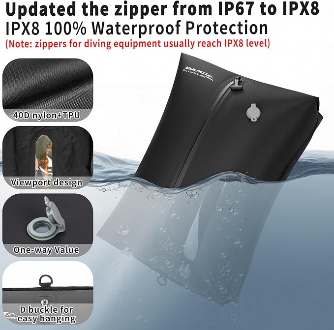 Reusable Vacuum Bags for Travel, Professional Waterproof IPX8 Vacuum - Image 3