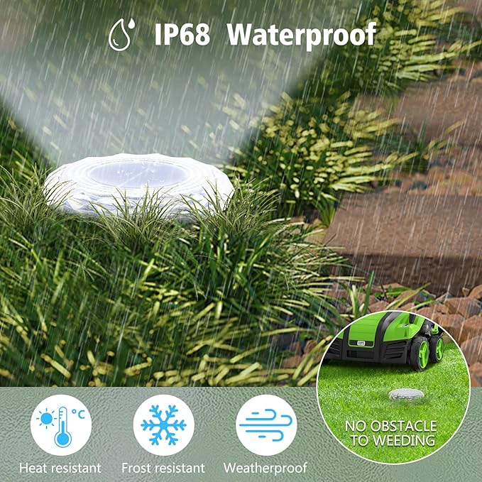 echosari Solar Ground Lights 6 Pack, Upgraded Solar Garden Lights Auto ON/Off - Image 3