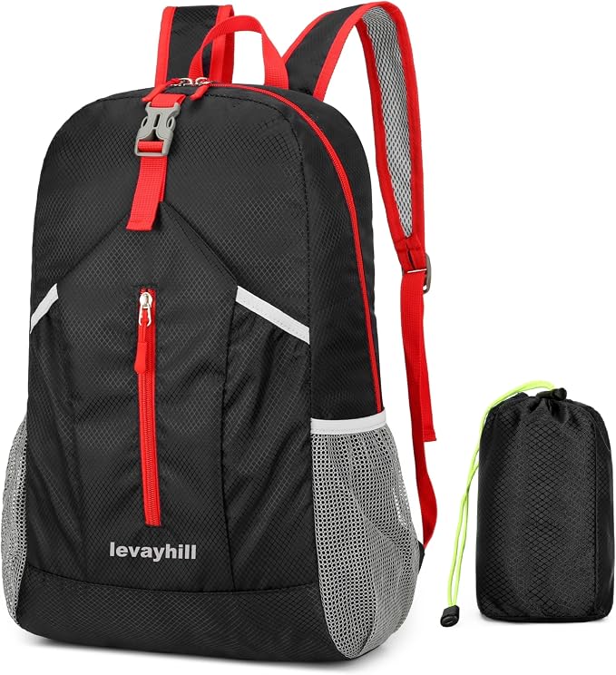 levayhill 25L Foldable Hiking Backpack Lightweight Packable Basic-Daypack by Levayhill