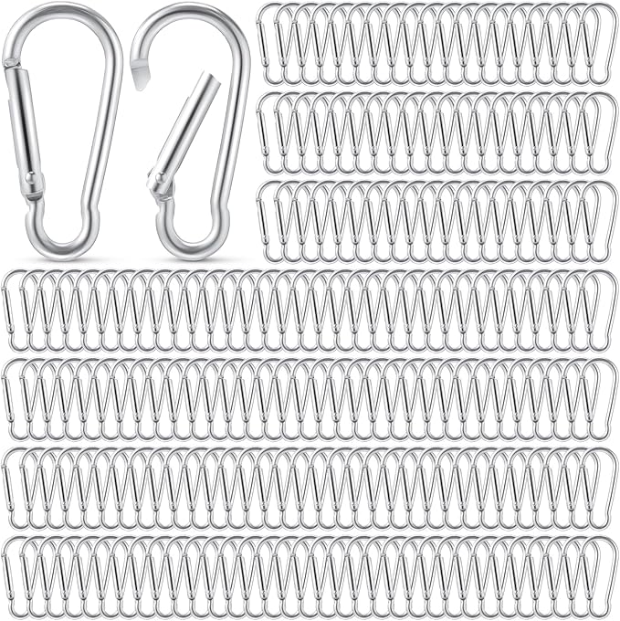 Yaocom 300 Pcs 2" Carabiner Bulk Small Carabiner Clip by Yaocom