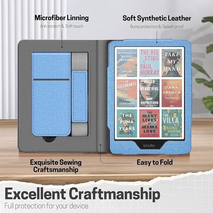 TNP Stand Case with Strap for Kindle Paperwhite 12th Gen 2024 / Kindle - Image 6